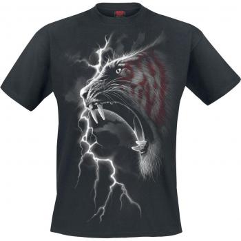 T‑Shirt Spiral Gothic – Tigre Sombre – Noir – S à XXL