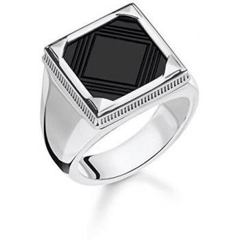 Thomas Sabo 925 Sterling Onyx Ring – Modell TR2211, Größe 62