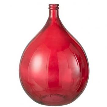 Vase Design en Verre Penisola 56 cm Rouge