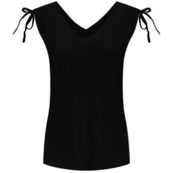 V‑Neck Damen-Shirt mit Raffung an den Schultern
