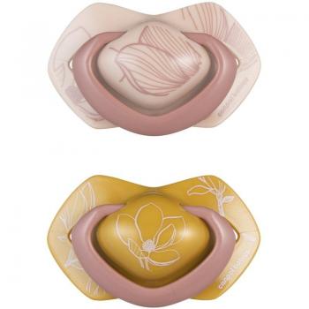 Canpol Babies Light Touch Gold Teat 6-18m Pink 2 Pack