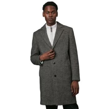 Debenhams Women’s 2XL Dark Brown Textured Wool Blend Epsom Coat
