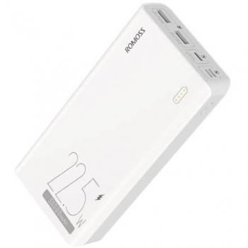 Batería externa de alta capacidad Romoss Sense 8F 30000mAh 22.5W Blanca