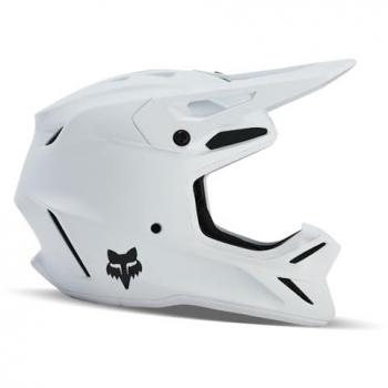Casco da motocross FOX V3 Solid MIPS Bianco Opaco S