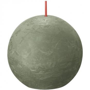 Bougie Décorative Rustiko Ø8cm Olive