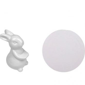 Plateau à thé décoratif en céramique blanche