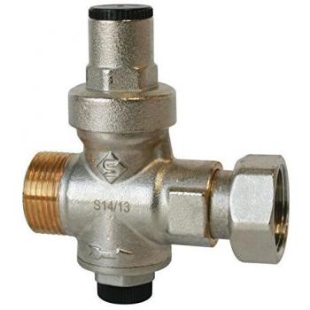 SOMATHERM Réducteur de pression à piston Chauffe-eau Mâle 15/21 Écrou 20/27