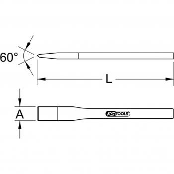 Scalpello di Lavoro KS Tools 963.2445