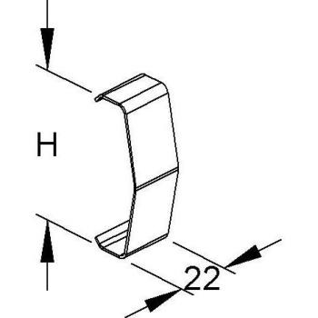 Niedax RDHK 60 E2 Halteklammer für Deckel