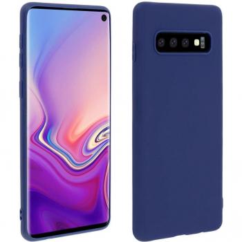 Cover in Silicone Gel Blu per Samsung Galaxy S10