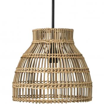 Lampada sospesa da esterno PR Home Sarah, altezza 24 cm, rattan naturale, IP44