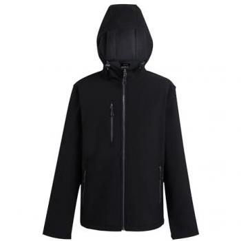Veste Navigateur Regatta Professional – Double Épaisseur, Capuche, Noir/Gris – XL (XXXL)