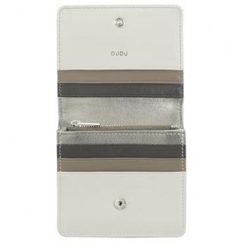 Cartera DUDU de cuero para mujer con 8 ranuras para tarjetas