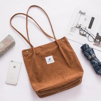 Frauen Baumwolle-Leinen Tote Tasche im Plaid-Design