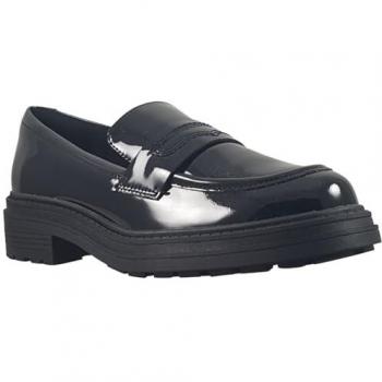 Women's Black Orinoco 3‑Edge Patent Loafers – Size 5