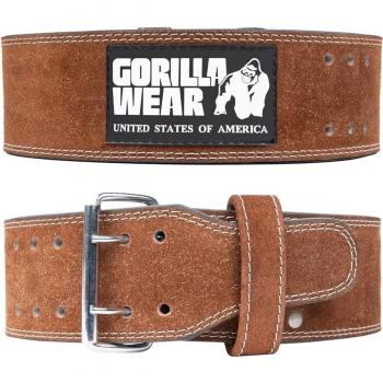 4-inch leren tilliftband Gorilla Wear