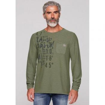 CAMP DAVID Herrenpullover mit Brusttasche