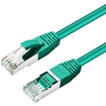 10m Green S/FTP Cat6a Networking Cable by Microconnect