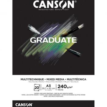 Bloc de papier Mixed Media Canson Graduate