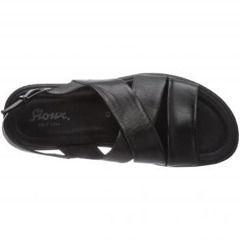 Sioux Mirtas Herren Sandalen, Schwarz, Größe 46