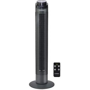 Bastilipo Varadero Tower Fan Nero 50W, 3 Speed Settings, Remote Control