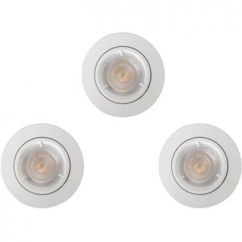 Spots LED Encastrables Caius IP20 Blanc Ø8,5 cm