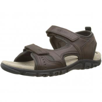 Geox Herren Sandalen, Modell Uomo Strada A, Braun, 44 EU
