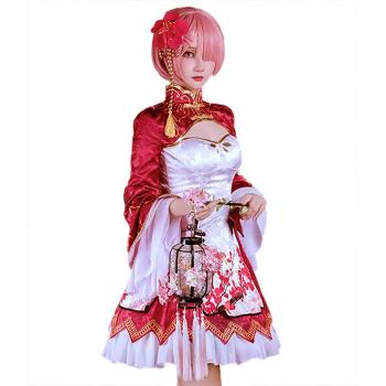 Ram ReZero Cosplay Chinese Dress for Maid Role