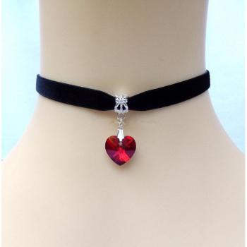 Collar Azul Bohemia con Corazón