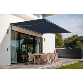 Toldo Monobloque Cazebo Gris Vecchio 4×3 m – Sistema Manual y Protector UV