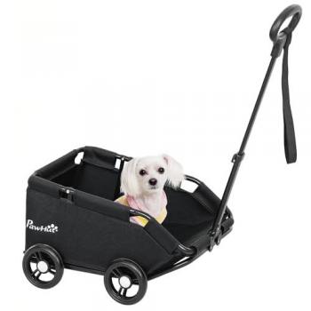 Cochecito para Perros Plegable Negro Pawhut