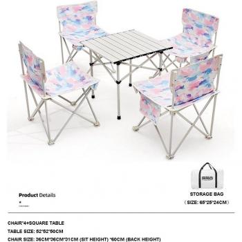 Ensemble de Mobilier d'Extérieur Pliable