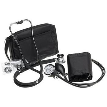 Top‑Tier Blood Pressure Monitor and Stethoscope Pack in Matte Black Box