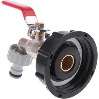IBC S60X6 Tank Adapter to Brass Tap with 1/2 Hose Connection