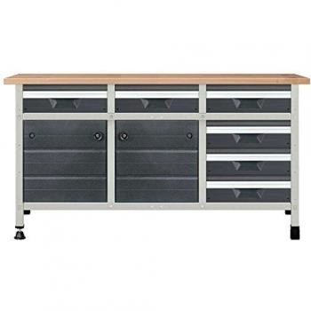 Wolfcraft 8079000 L 161 cm: modulo con cassetto e porta + 4 cassetti