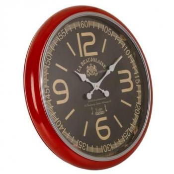 Metall-Wanduhr Rot Alexandra House Living 62 x 6 x 62 cm