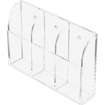 Organisateur Mural Acrylique – Rangement Transparent Trois Sacs