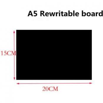 Wipe Clean PVC Card Set (A4 A5 A6, Black, 10pcs)