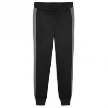 Dortmund T7 Track Pants – Puma Heritage Series, Black & Heather Grey