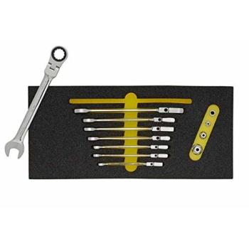 ELORA Gelenk-Ratschen-Maulschlüssel, 12-teiliges Set, ELORA-OMS-32