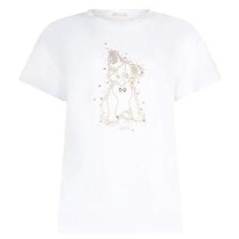 Liu Jo T-Shirt für Damen MF5412 JS923 Weiß