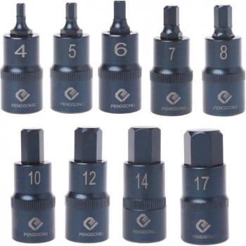 Hexagon Bit Socket Set H4-H17