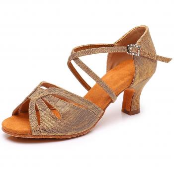 Chaussures de ballet latin femme talon haut 5,5 cm