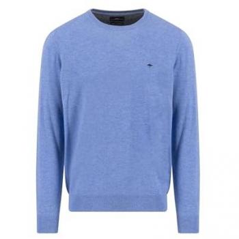 FYNCH-HATTON Casual Pullover für Herren, unifarben in Hellblau