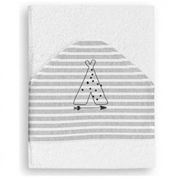 Bimbi Dreams Accappatoio Neonato Indian Bianco-Grigio 00750020