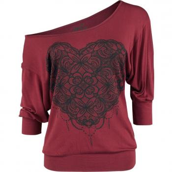 Vêtement Femme T‑shirt manches longues Full Volume EMP – So Fast And Loose – Bordeaux (XS à 5XL)