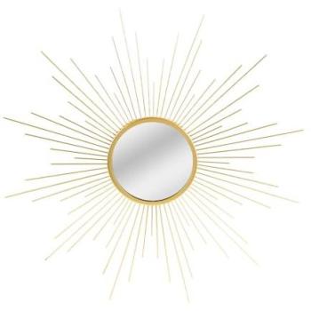 Miroir circulaire URBAN LIVING – Métal Doré – Diamètre 60 cm – Élégance