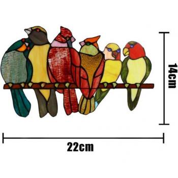 Brilliant Colorful Happy Bird Window Stickers
