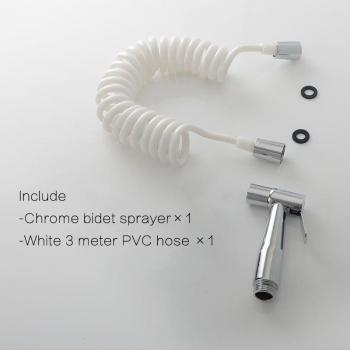 Black Chrome Toilet Bidet Handheld Sprayer Set