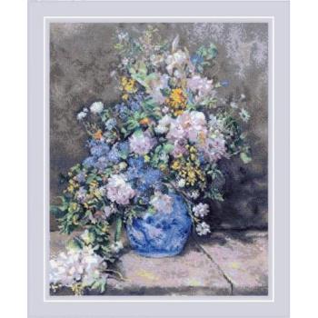 Renoirs Frühlingsstrauß Zählmuster